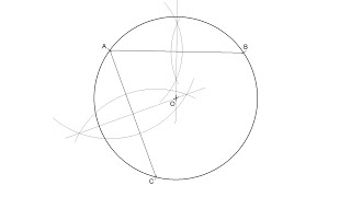 Cómo encontrar el centro de una circunferencia [upl. by Silvester482]