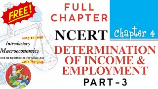 NCERT Determination of Income amp Employment Part3  Class 12 Chapter4 ncert Paradox of Thrift [upl. by Sparrow35]