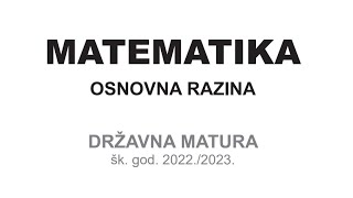 Matura B razina 2023 [upl. by Aicyla]