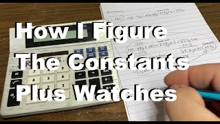 How I Derive The Constants for Inquarting plus watch sale [upl. by Assereht]