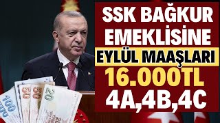 SSK SGK BAĞKUR 4A4B4C EMEKLİYE MAAŞ 16000TL SEYYANEN İNTİBAK EK ZAM VAR MI NE KADAR VAR [upl. by Chlori]