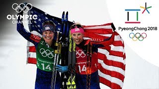 Jessica Diggins amp Kikkan Randall CrossCountry Skiing Highlight  PyeongChang 2018 [upl. by Eelyak]