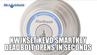 Kwikset Kevo SmartKey Deadbolt Opens in Seconds  Mr Locksmith Video [upl. by Teodoor80]