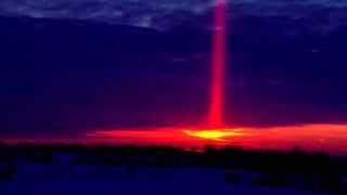 Sunrise Sun Pillar 02042014 [upl. by Aleina]