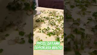 Piyozli qatlama Tayyorlash🧅 toshkent uzbekfood kelinka [upl. by Radbun]