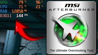 How To Setup MSI Afterburner amp On Screen Display 2024 [upl. by Ivett59]