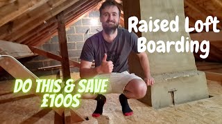 Loft Boarding for Storage  Raised loft boarding  How to board a loft 2021 [upl. by Nysilla]