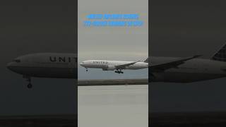 United Airlines Boeing 777200ER landing in SFO [upl. by Camella]