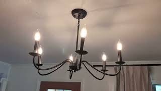 Qnowbers Chandelier Review – Elevate Your Home Decor with Sleek Style [upl. by Kreiker728]