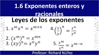 2 Leyes de los exponentes [upl. by Akeyla]