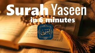 Surah yaseen Fast Recitation by SHEIKH SUDAIS  In 6 Minutes [upl. by Atimed924]