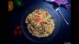 Salată de Couscous cu Somon [upl. by Kerianne]