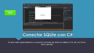 TIPS  Conectar SQLite con C [upl. by Merril]