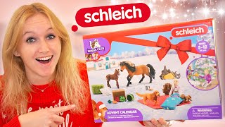 Schleich paarden ADVENTSKALENDER UNBOXING 2023 🤩🎄 [upl. by Ellevehc106]