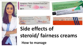 Harmful steroidfairness cream  how to reduce side effects  Creams to avoid [upl. by Koren338]