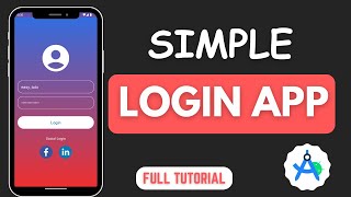 Simple Login App in Android Studio  2024 [upl. by Felicie120]