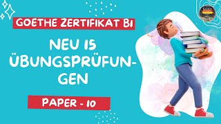 Zertifikat B1 Exam  neu 15 Übungsprüfungen Model Paper  10  Hören mit Lösungen [upl. by Zondra]