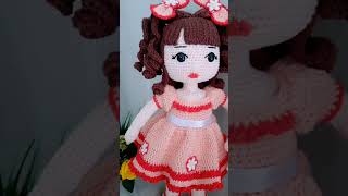 Boneca adelle  receita aqui no canal crochet amigurumicrochet [upl. by Ilellan286]