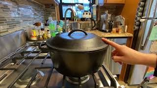 Lodge Cast Iron Dutch Oven  8 YEAR Later Product Review [upl. by Charil]