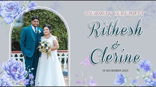 RITHESH WEDS CLERINE  TRADITIONAL HIGHLIGHTS  JAY PHOTOGRAPHY  MANGALORE WEDDING [upl. by Sklar]