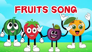 Fruit Songs  FRUIT SONG for children with lyrics  nursery rhymes songs [upl. by Amerak403]