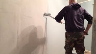 How to paint a wall with a roller professionally [upl. by O'Shee]