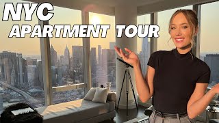 My NYC Apartment Tour  3 Bedroom Luxury Highrise w Water View 👀 [upl. by Airamas]