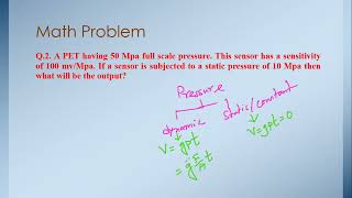 Piezoelectric Transducermath problem [upl. by Franckot303]