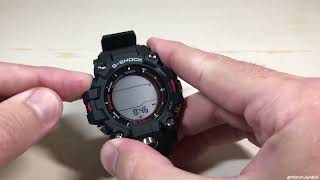 Casio GShock GW9500 Mudman  Altimeter Calibration restore to Casio default [upl. by Eneloc]