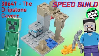 LEGO Minecraft 30647  The Dripstone Cavern SPEED BUILD [upl. by Vasilis707]