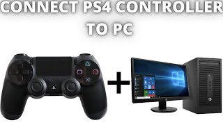 HOW TO CONNECT PS4 CONTROLLER TO PC [upl. by Toulon]