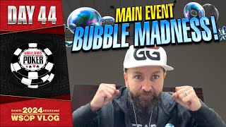 THE BIGGEST MAIN EVENT BUBBLE EVER  Daniel Negreanu 2024 WSOP VLOG Day 44 [upl. by Eellac]