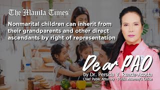 Dear PAO Nonmarital children can inherit from their grandparents by right of representation [upl. by Yesdnyl]