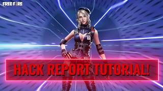 FREE FIRE Hacker Report Tutorial [upl. by Cheslie219]