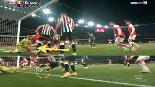 Sven Botman OWN GOAL vs Arsenal At Emirates Arsenal vs Newcastle Botman Scores Own Goal arsnew [upl. by Preston913]