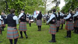 Bleary amp District Pipe Band Tuning up in Bangor 2017 part 2 [upl. by Nnaxor]