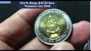 2549 10Baht Thailand Coins Collectibles Worth 30 [upl. by Haman]