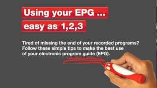 How to use your Electronic Program Guide EPG [upl. by Sayce]