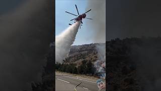 Wild Fire helicopter wildfire viralvideo [upl. by Teleya]