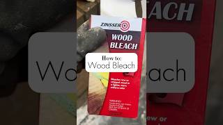 Howto walk through for Zinsser Wood Bleach diy furnitureflip bleach [upl. by Aicirtac]