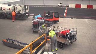 Baggage handling  Prague Airport [upl. by Wilhelmina]