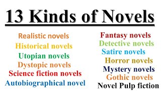 Kinds of Novel in English Literature in UrduHindi l Different Types of Novel with examples [upl. by Edrick276]