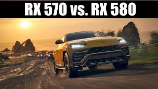 RX 570 vs RX 580 Teste em 7 Games [upl. by Aikemaj]