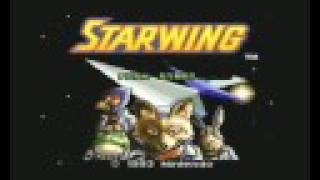 Starfox Starwing Intro Super Nintendo SNES Pal Version [upl. by Tibold]