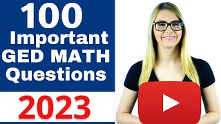 GED Math 2023  Pass the GED with EASE [upl. by Petrine]