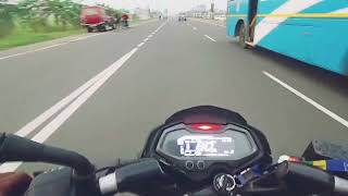 NS 200 top speed in every gear with pillion ns automobile ns200 motovlog speed vlogging [upl. by Ilam]