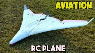 Awesome DIY Aviation Rc Plane Delta With Pusher Plane  Rc Aeroplane Flying [upl. by Allicerp339]