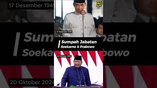 Sumpah Jabatan Soekarno amp Prabowo 1949 amp 2024 [upl. by Dorisa]