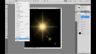 Creating Lens Flares and Glints in Photoshop [upl. by Rutherfurd]