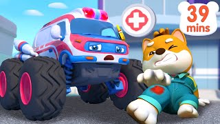 Super Ambulance is Here to Help  Monster Truck  Car Cartoon  Kids Song  BabyBus [upl. by Ahsehat986]